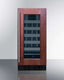 18" deep 15" wide undercounter ADA height wine cellar with panel-ready glass door