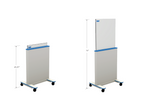 Wolf X-Ray Adjustable Height Mobile Barrier 74" x 31" - available in Clear-Pb only