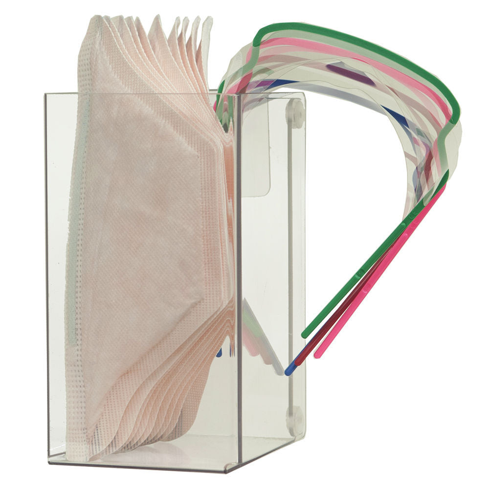 Clip-on Caddy PPE Organizer Accessory Clear PETG