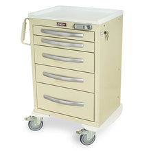 Wood Vinyl Coated Aluminum Cart, Basic Electronic Pushbutton Lock with Key Lock Override, Factory Set User and Superviso (Model WV6E-AN)