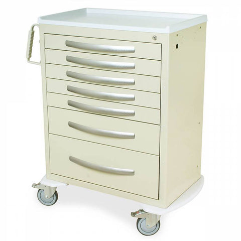 Harloff 7 Drawer Cart (Tall Cabinet), Standard Package, with 5-3", 1-6", 1-9" Drawers, Key Lock REPLACED BY MDS3030K07
