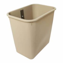 Harloff Waste Container, 8 Quart, with Mounting Bracket, MRI-Safe