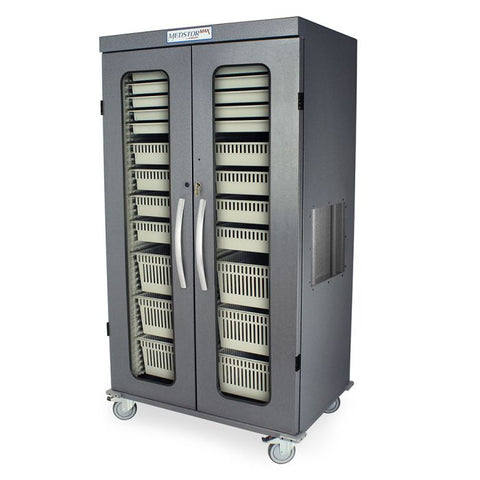 Harloff Double Column Mobile Cabinet, Doors Not Included. H+H Panels Give 49 Insertion points per Column to Hold