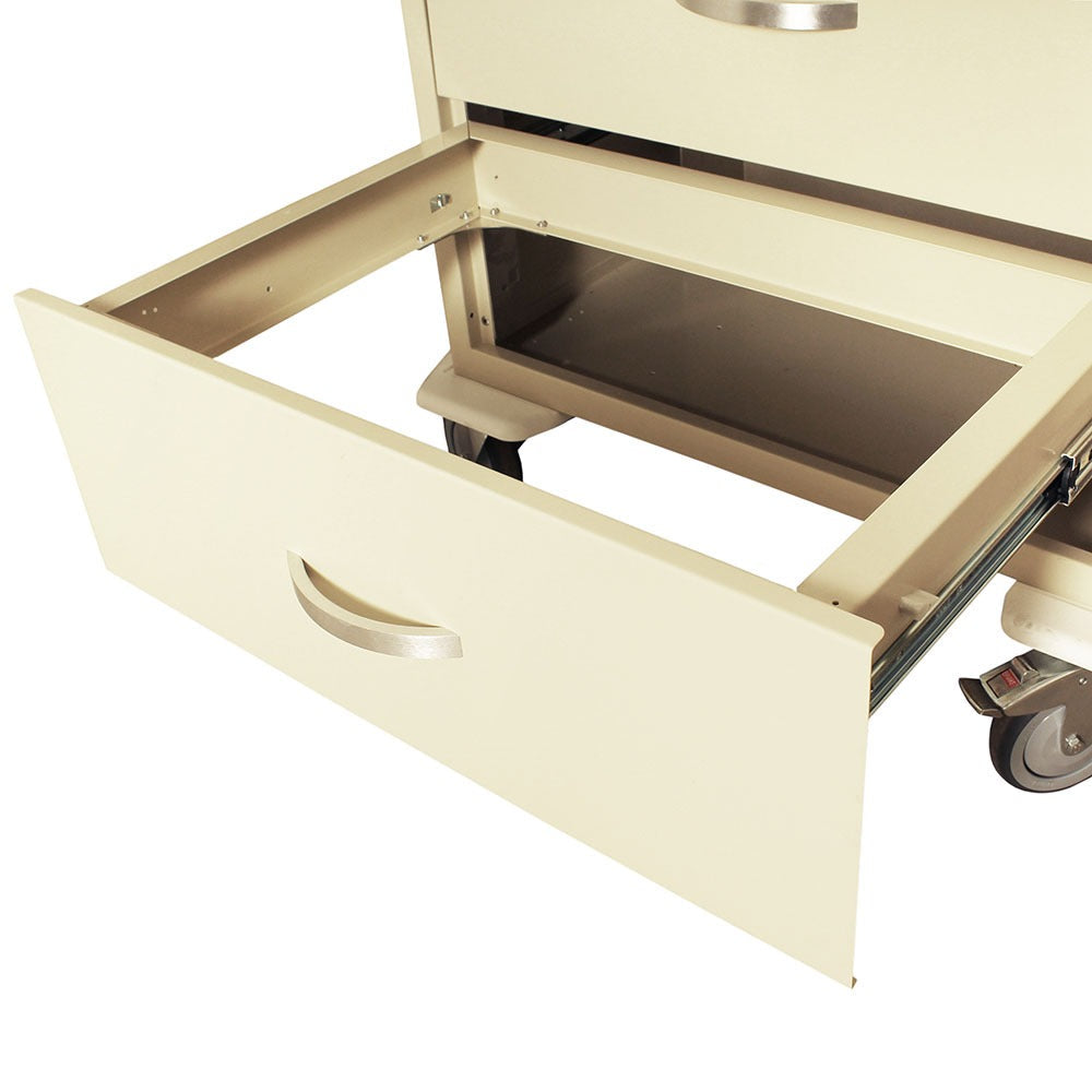 T-Series Anesthesia Carts with Removable Trays, Tall Height, Standard Width, Five Drawers, E-Lock