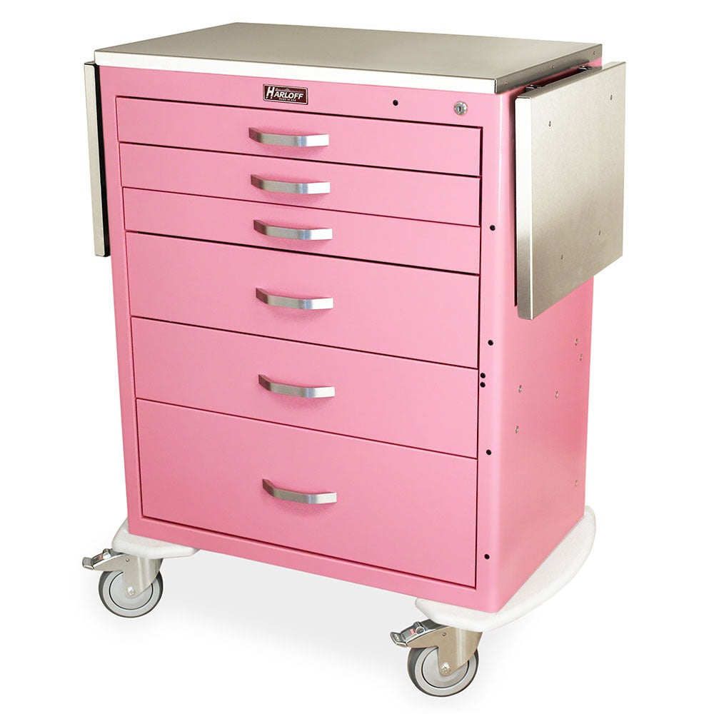 M-Series Tall Labor and Delivery Cart, Standard Width, Six Drawers, Key Lock Secondary image