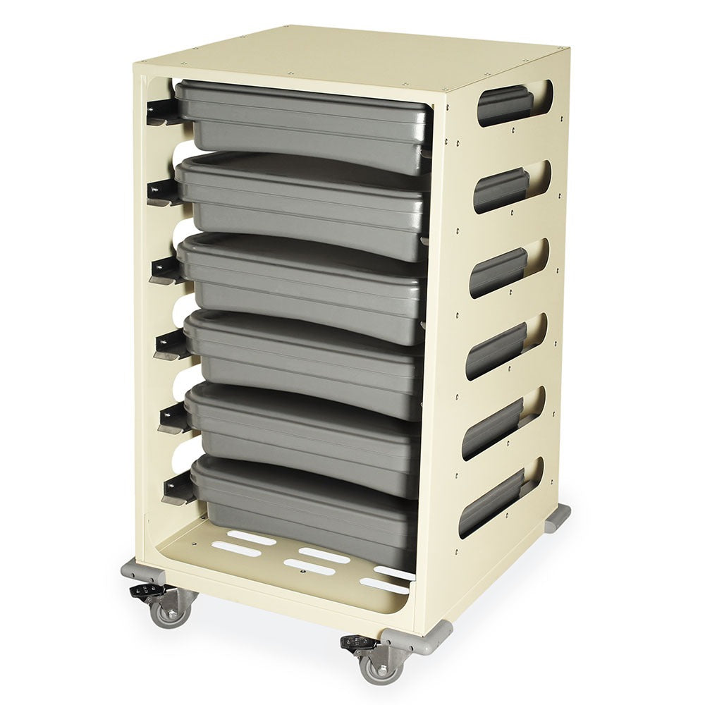Endoscope Tray Transport Trolley with Six Scope Tray Capacity