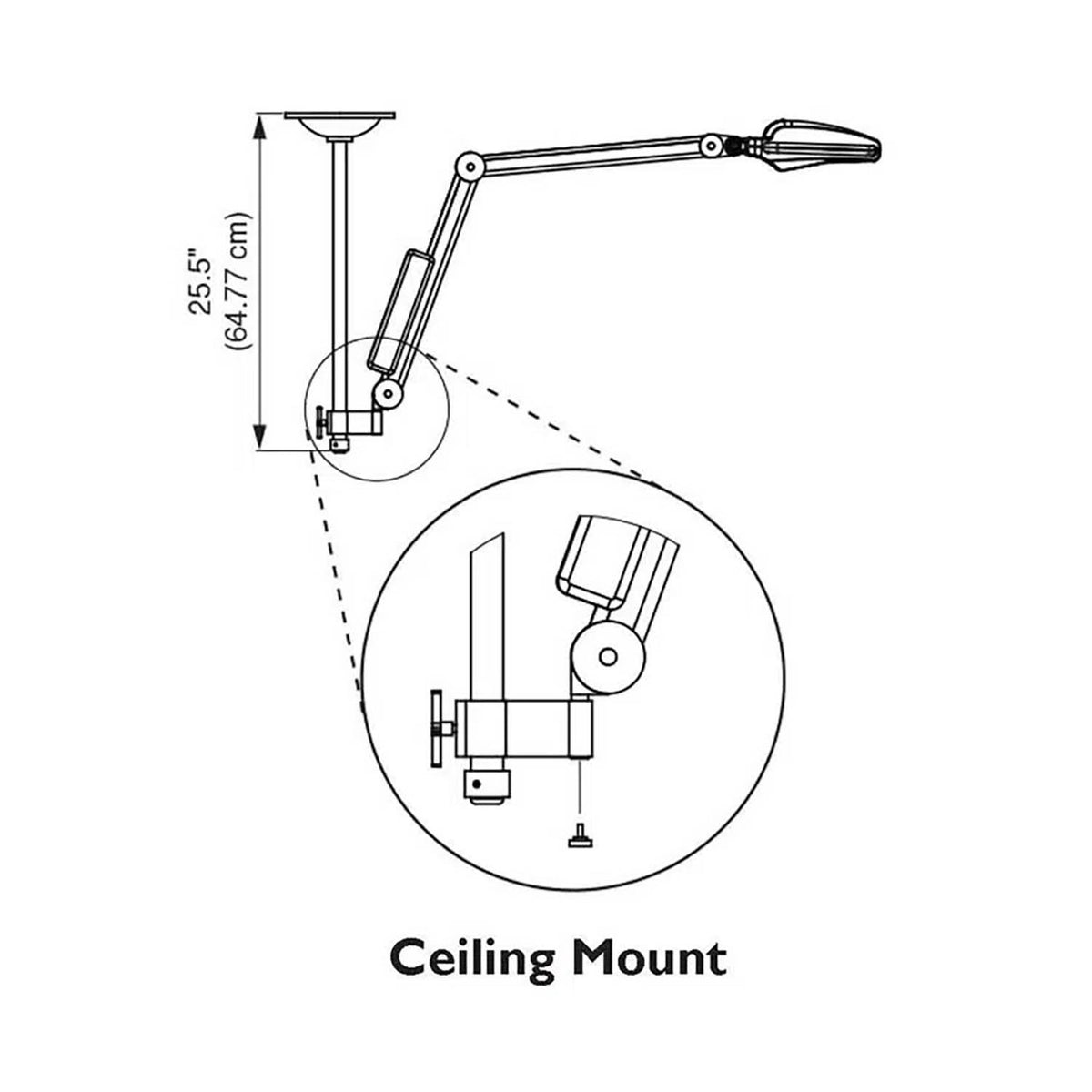 Burton Nova Exam LED Ceiling Mount