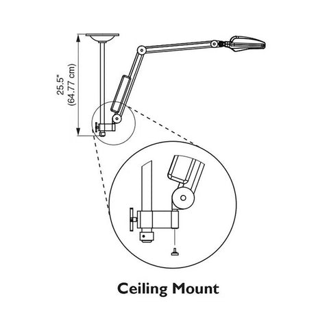 Burton Nova Exam LED Ceiling Mount