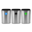 10.5 Gallon Stainless Steel Slim Open Recycling Stations