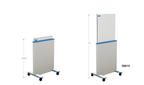 Adjustable Height Mobile Barrier 74" x 31" - available in Clear-Pb only - Open position
