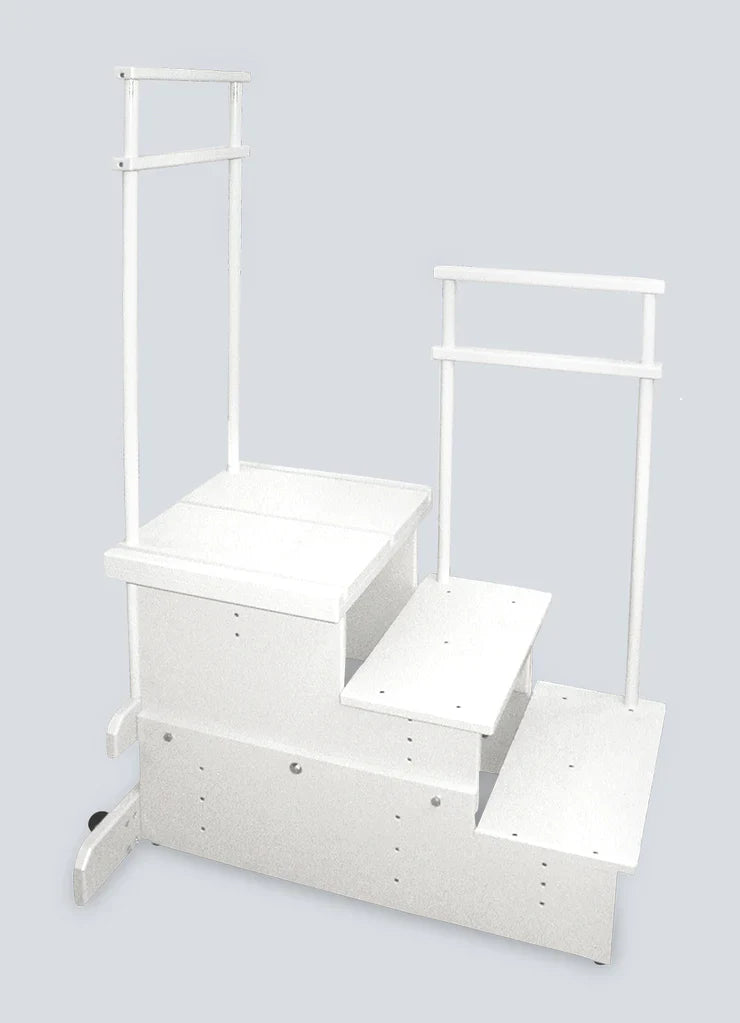 Podiatry Positioning Platform - 3 Step Platform with Side rail Main image