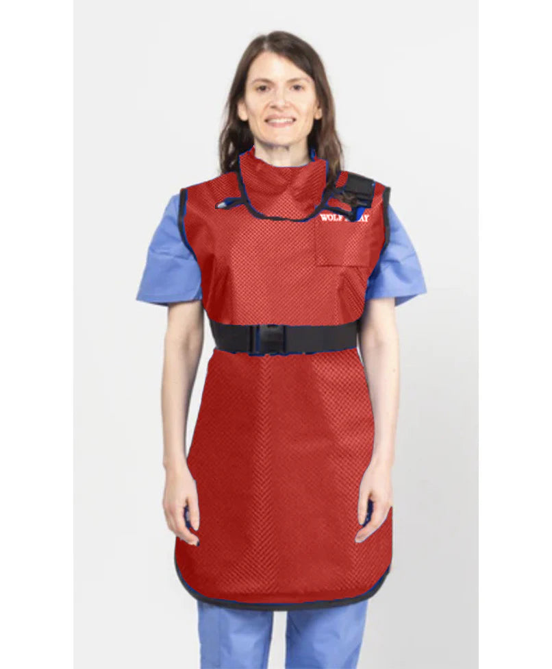 COAT APRON - .5 mm   Regular Lead   25X40  Red - Extra Large
