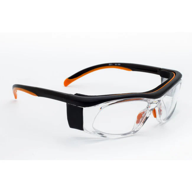 EYEWEAR EYEGLASSES .75MM PROTECTIVE "RADIOACTIVE" - ORANGE / BLACK Main image