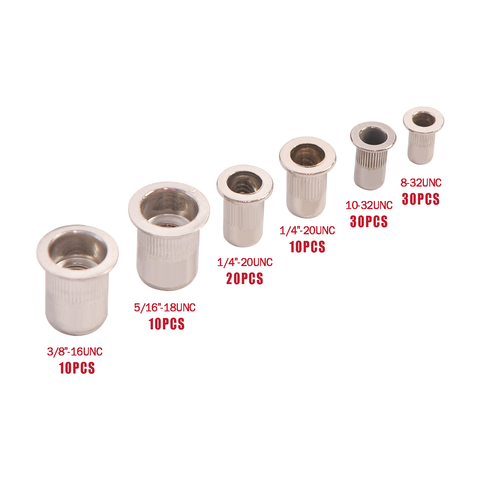 Harloff Nutsert Kit, incudes 1 each 8/32 Tool and 10 each 8/32 Nutserts