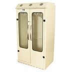 Harloff SurDry Slim Line Painted Low Carbon Steel 36" Wide Scope Drying Cabinet, Capacity of 8 Scopes, Tempered Glass