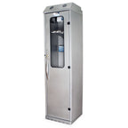 Harloff SureDry Slim Line Painted Low Carbon Steel 24" Wide Scope Drying Cabinet, Capacity of 5 Scopes, Tempered Glass