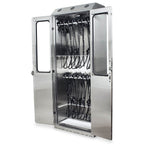 Harloff SureDry Stainless Steel 36" Wide Scope Drying Cabinet, Capacity of 8 Scopes, Tempered Glass Double Doors, Key