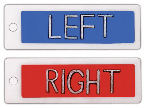 "Identifier" Cassette Markers Right & Left 1/2", No Initials Main image