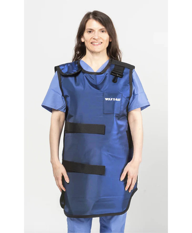 SPECIAL PROCEDURE APRON - .5 mm Regular Lead 21X36 Shimmering Navy Blue