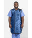 FRONT CLOSING SPECIAL PROCEDURE APRON - .5 mm Light Weight Lead 21X36 Shimmering Navy Blue