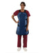 QUICK DROP APRON - .5 mm Light Weight Lead 24X38 Shimmering Navy Blue - Medium