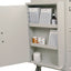 Side Storage Cabinet, Right Side Mount, with 2 Adjustable Shelves; Locking Door. 30.43" H x 18" W x 6.7" D.   For Use on