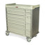 All Aluminum Multi-Dose Cart with Best Lock® on Cabinet, Capacity of 72 Bins, Std Pkg includes Self-Closing Drawer Slide