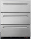 24" wide outdoor 3-drawer undercounter all-refrigerator