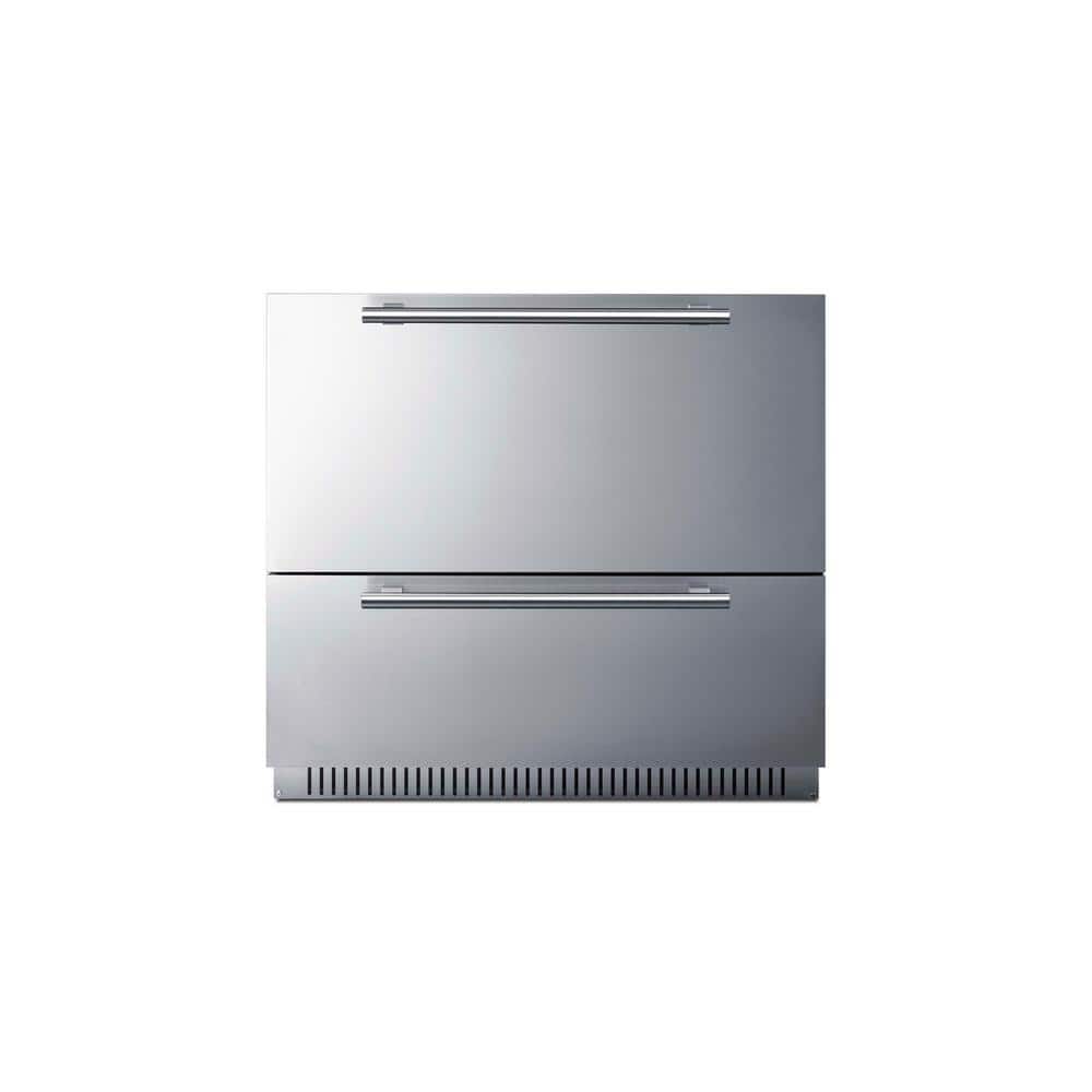 Accucold 36" Wide Built-in Undercounter Outdoor 2-drawer All-refrigerator