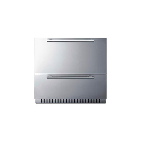 Accucold 36" Wide Built-in Undercounter Outdoor 2-drawer All-refrigerator