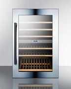 Accucold 51 bottle fully integrated dual zone wine cellar with digital controls and LED lighting (Model VC60D)