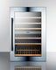 51 bottle fully integrated dual zone wine cellar with digital controls and LED lighting