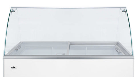 Accucold Glass sneeze guard kit for user installation on NOVA45 freezer