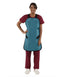 QUICK DROP APRON - .5 mm Light Weight Lead with Collar 24X38 Teal - Medium
