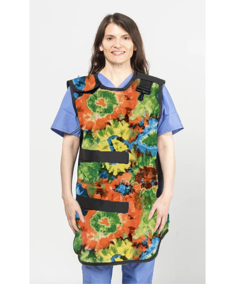 SPECIAL PROCEDURE APRON - .5 mm Light Weight Lead 21X36 Tye Dye