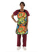 QUICK DROP APRON - .5 mm Lead Free with Collar 24X42 Tye Dye - Large