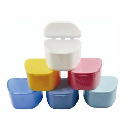 Denture Boxes 3-3/4" x 3" x 2-3/8" Assorted Colors