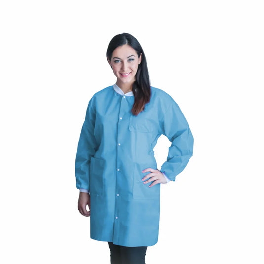 FitMe Lab Coats L Sky Blue