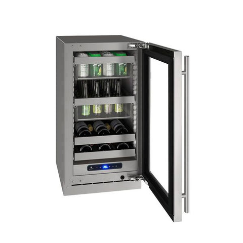 Accucold Shallow 18" deep 15" wide undercounter beverage center (Model SDHG1533LHD)