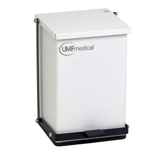 24 Quart White Waste Receptacle Main image
