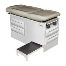 Manual Exam Table with Four Storage Drawers and Side Step