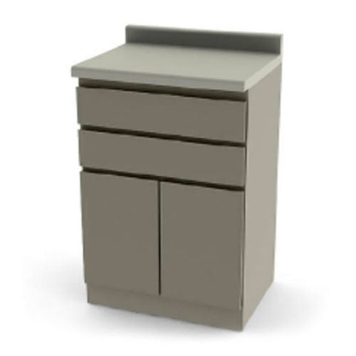 UMF Medical Modular Base Cabinet with Two Drawers, One Cupboard