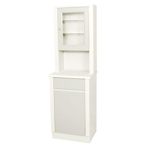 UMF Medical Modular Treatment Cabinet and Overhead Cabinet with One Bottom Drawer and Door