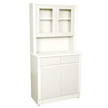 Modular Treatment Cabinet and Overhead Cabinet with Two Bottom Drawers and Doors