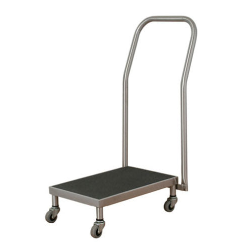 UMF Medical Stainless Steel Foot Stool Transport Cart
