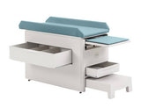 Brewer Versa Exam Table with Pediatric Upholstered Top, 500 lb. Capacity, Pass-through Rear Drawer, 5 Year Warranty