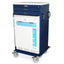 Premium Mobile Vaccine Refrigerator Cart with Lab Quality 3.2 cu ft Freezwer, 1-3", 1-6" Storage Drawers, Key Locking Dr
