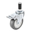 4" Caster with Brake-Threaded (12001) Code: RPLTC-06C01