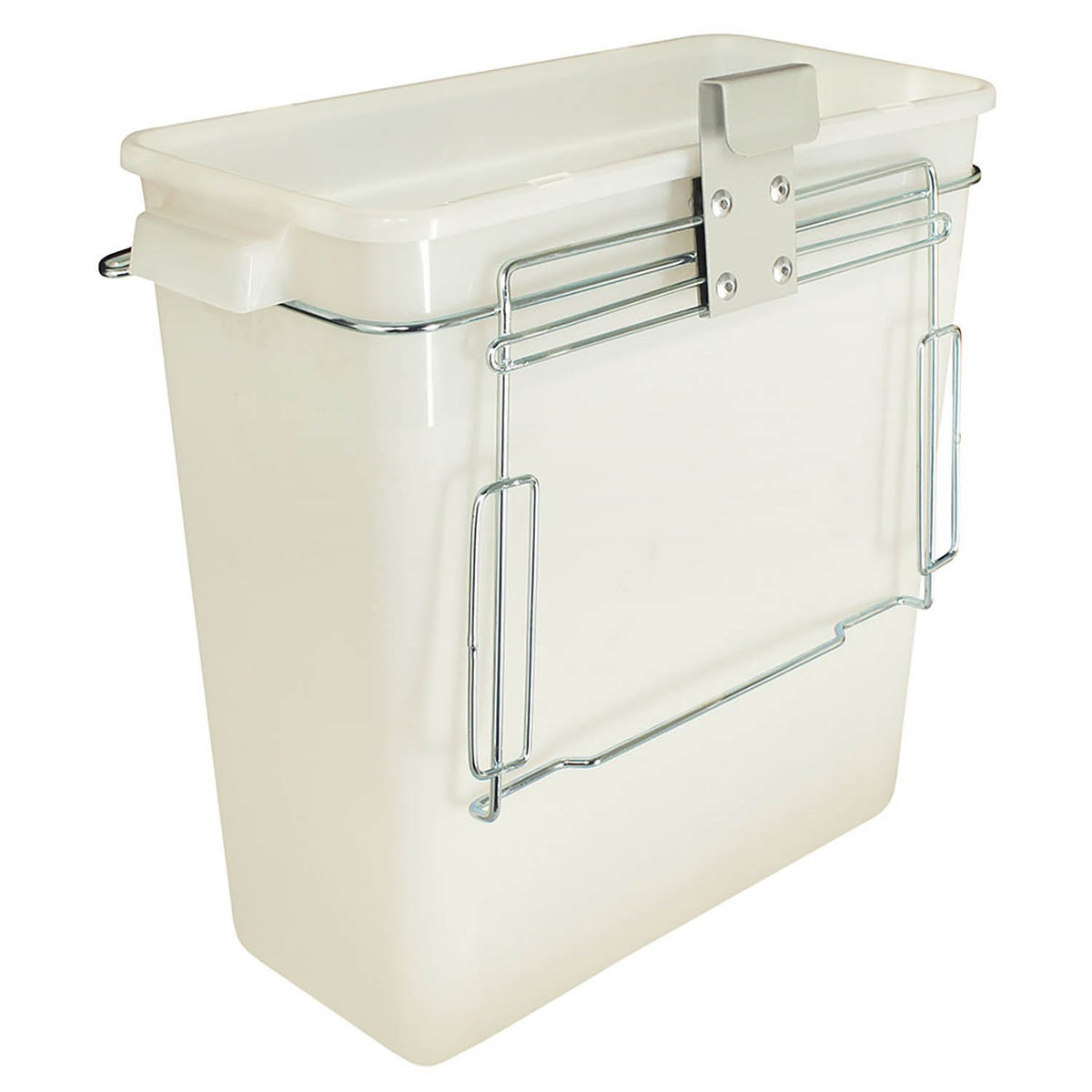 Harloff Waste Container (without cover), Plastic, 3 Gal. Includes Holder-Mounting Bracket. Universal Bracket Designed