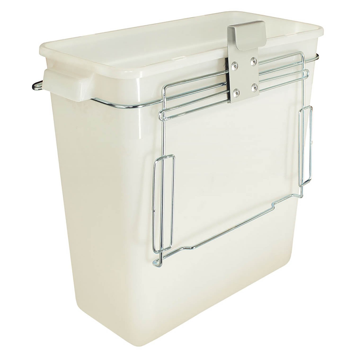 Waste Container (without cover), Plastic, 3 Gal.  Includes Holder-Mounting Bracket. Universal Bracket Designed to Hold V